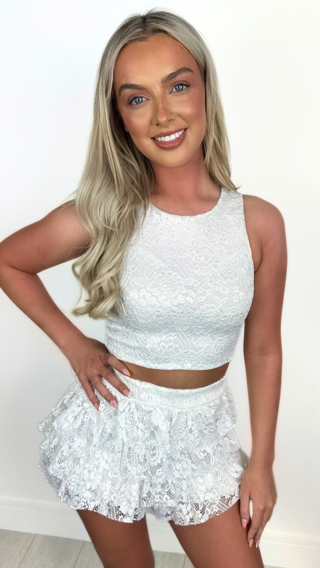 Nella - White Lace Co-ord