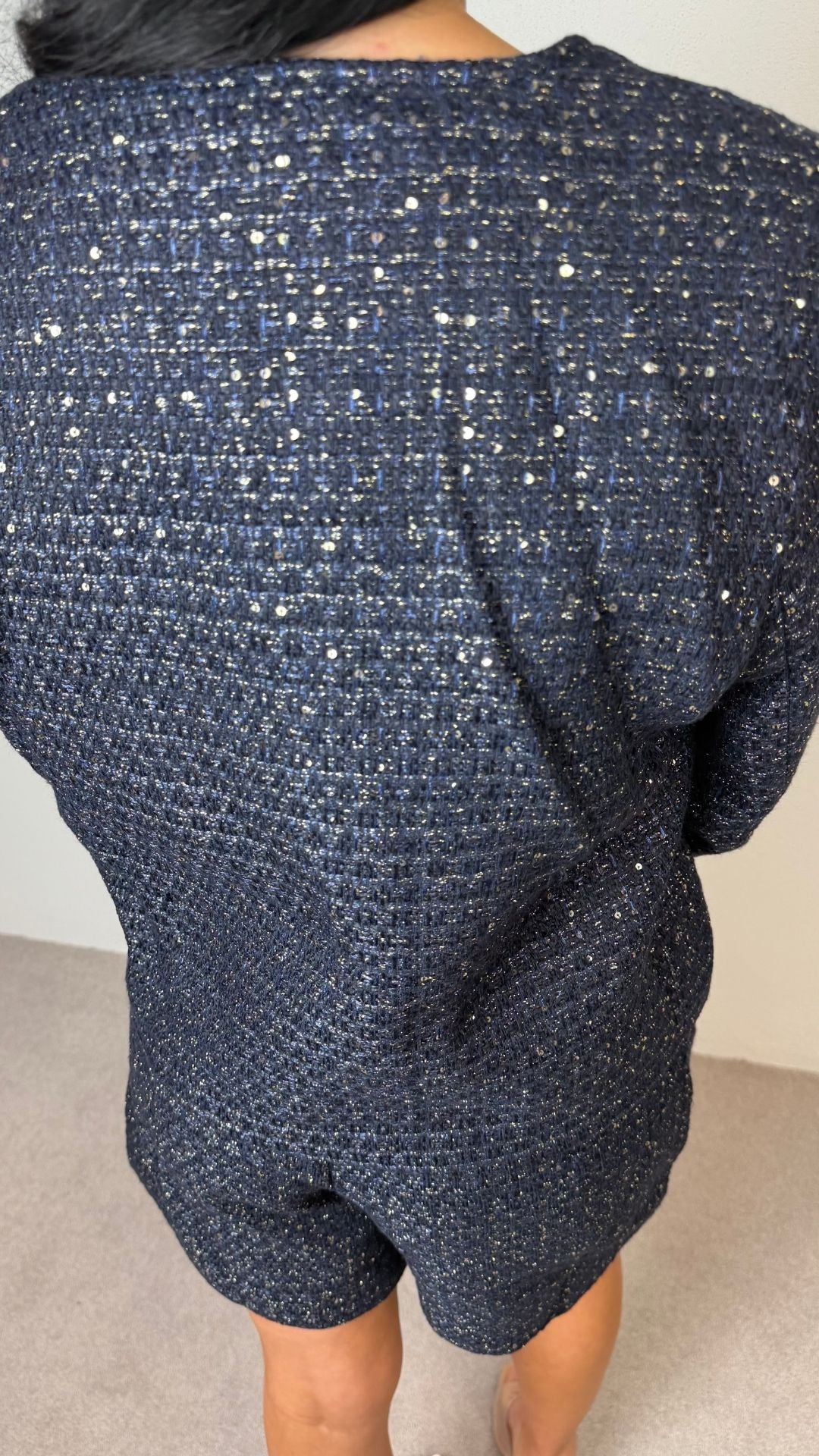 Sofia - Tweed Sequin Shorts