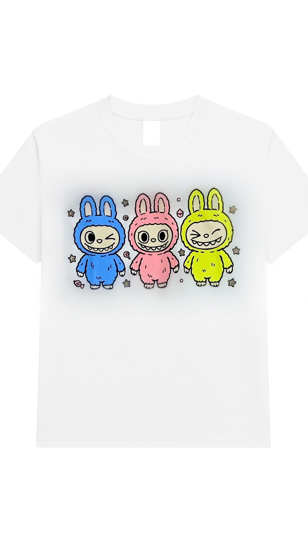 Sash - Labubu Inspired Oversized Tee White