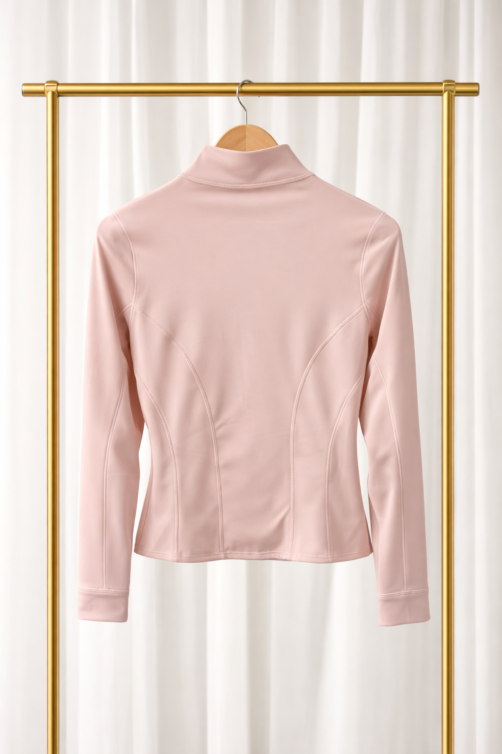 Lulu - Baby Pink Zip Define Jacket