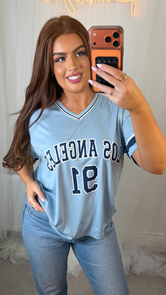 Eve - LA Jersey Baby Blue