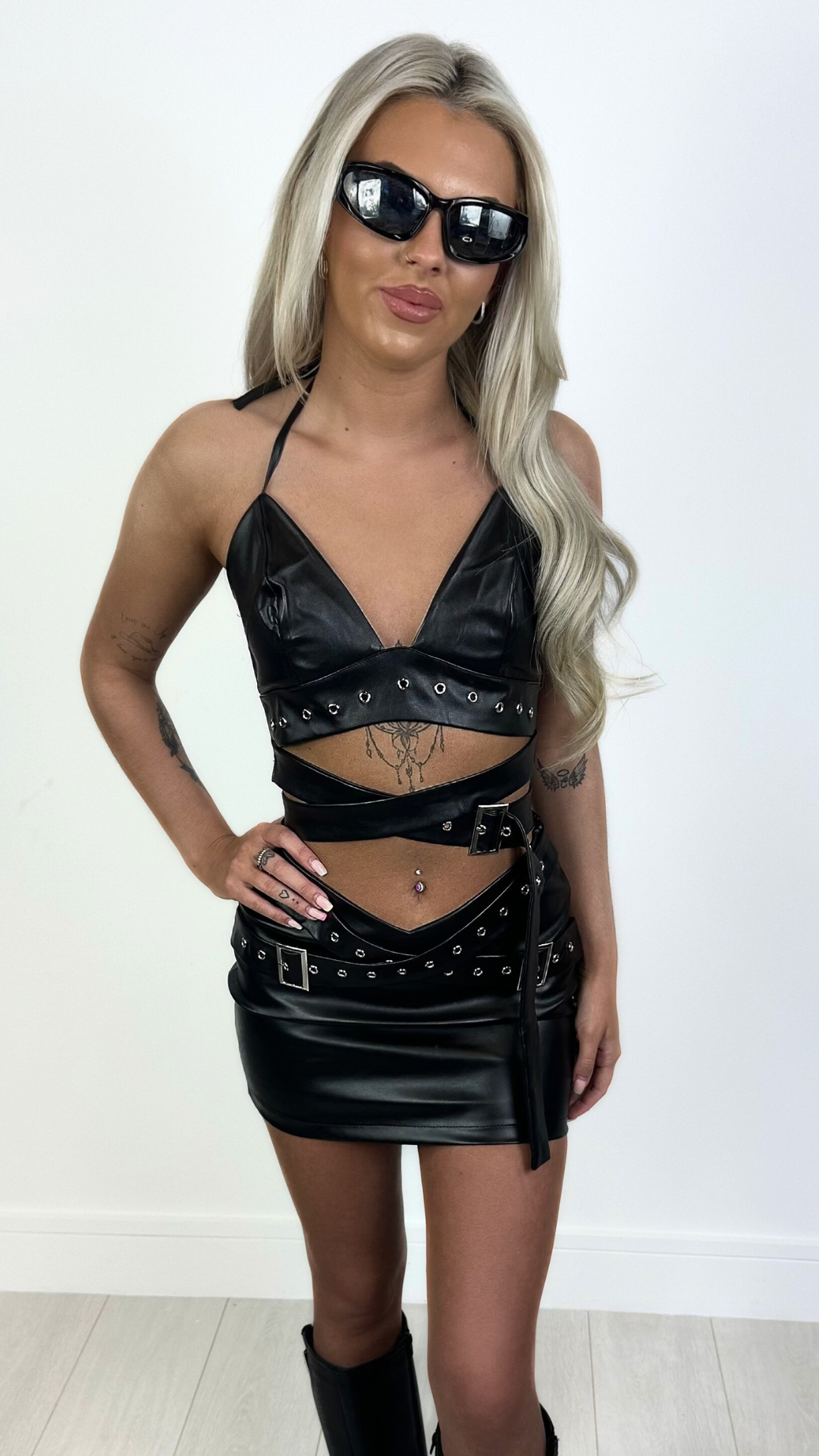 Mixie - PU Buckle Co-Ord