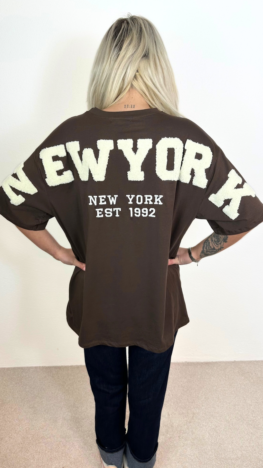 Lauryn - Chocolate/Cream NY Tee
