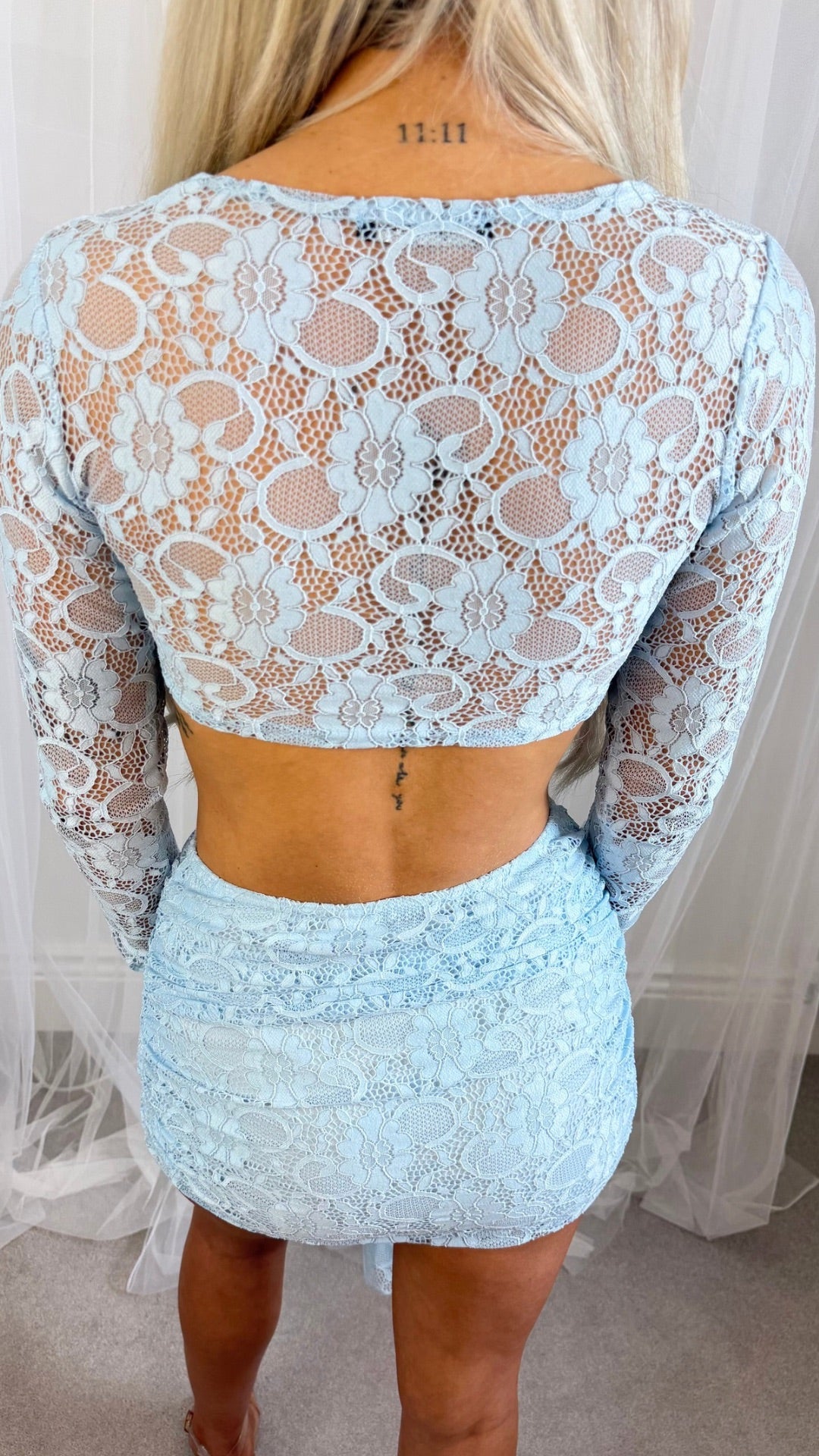 Yana - Baby Blue Lace Co-Ord