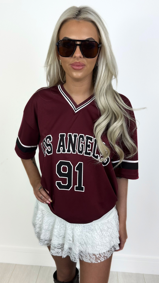 Eve - LA Jersey Maroon